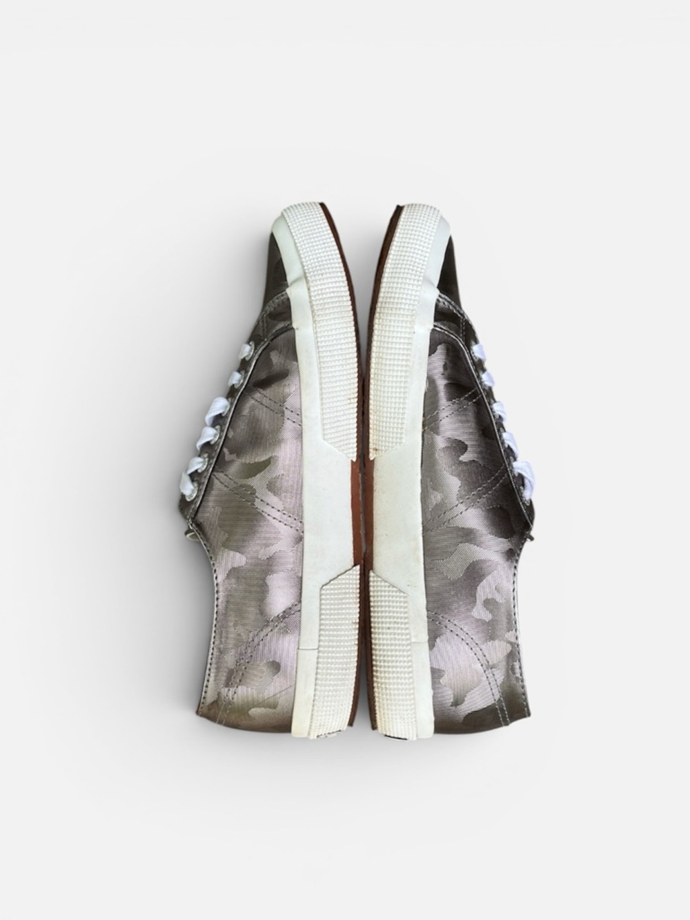 Superga 2750 Army Chrome Sneaker in Silver Camo Size EU 39; W’s 8; M’s 6 1/2 - Picture 8 of 13